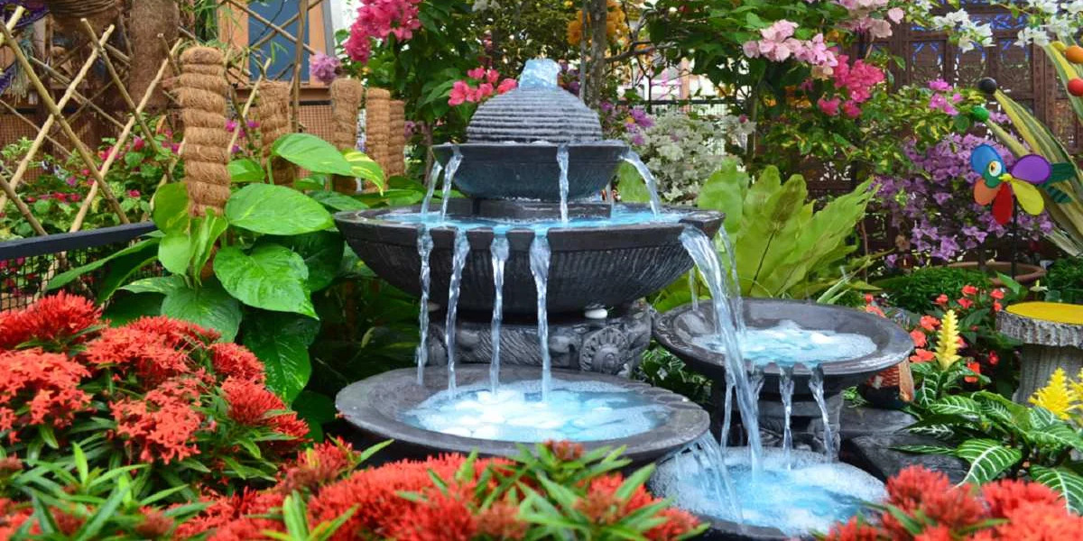 outdoor water fountains